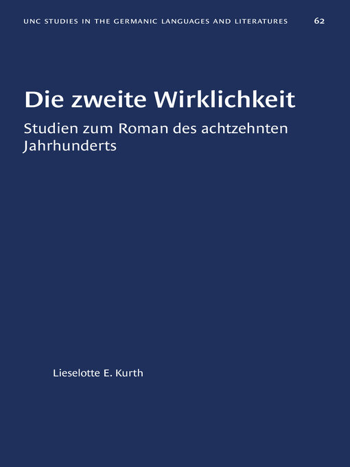 Title details for Die zweite Wirklichkeit by Lieselotte E. Kurth - Available